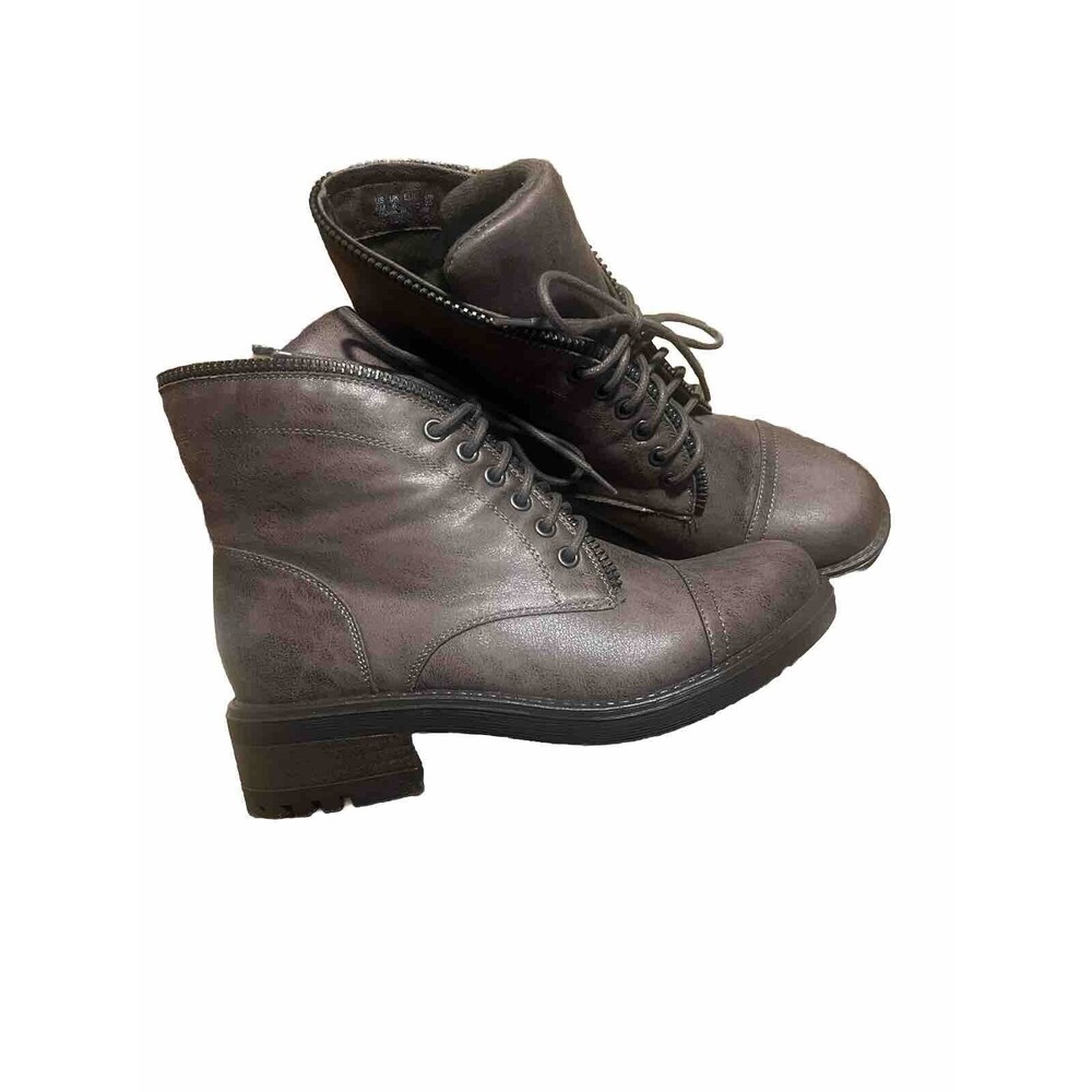 Carlos Santana Women's Simone Motorcycle Boots- Taupe US 8M / EUR 38 New